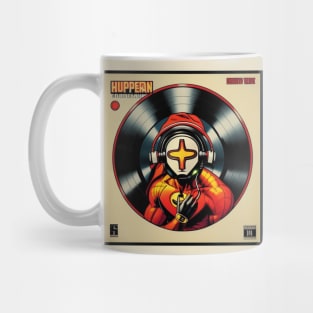 Unleash the Power: Superhero Soundscape Vinyl Record Artwork VI Mug